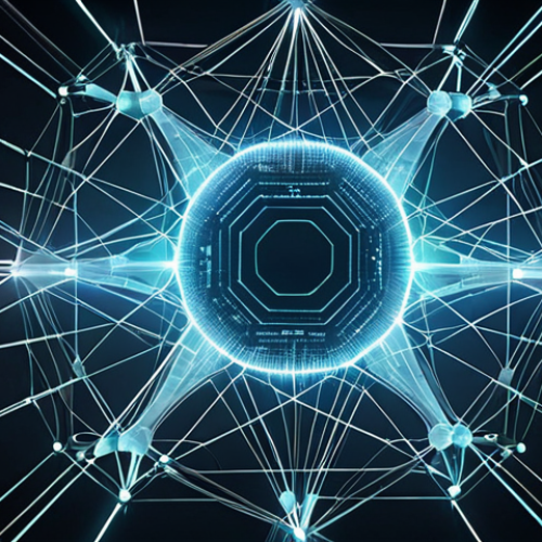 Home 22 **
Prompt: A futuristic, glowing network visualization representing a Quantum Internet, with nodes connected by beams of light. The scene emphasizes security and data protection. Consider a sleek, modern design that highlights the cutting-edge nature of quantum cryptography.
**