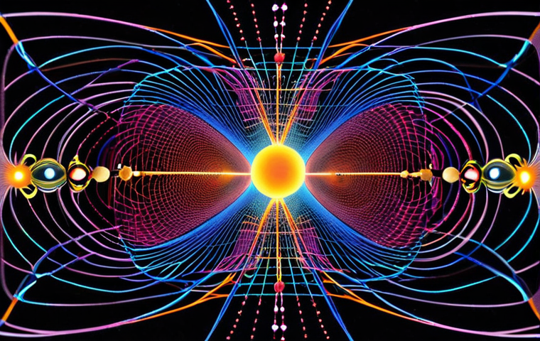 **

A visually stunning representation of quantum gravity, blending science and philosophy. Imagine tiny "pixels" of space forming a matrix that weaves together everything from ants to galaxies. Incorporate elements of string theory, visualizing miniature, vibrating strings as fundamental components of the universe, creating a harmonious symphony. The artwork should feel both scientific and philosophical, provoking wonder and curiosity. Use vibrant colors and abstract shapes to convey the complex and speculative nature of quantum gravity.

**