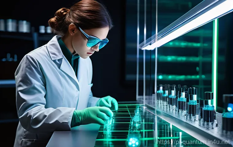 양자광학의 실험적 연구 - **Quantum Optics Laboratory - Precise Photon Manipulation**
A highly detailed, sterile, and futu...